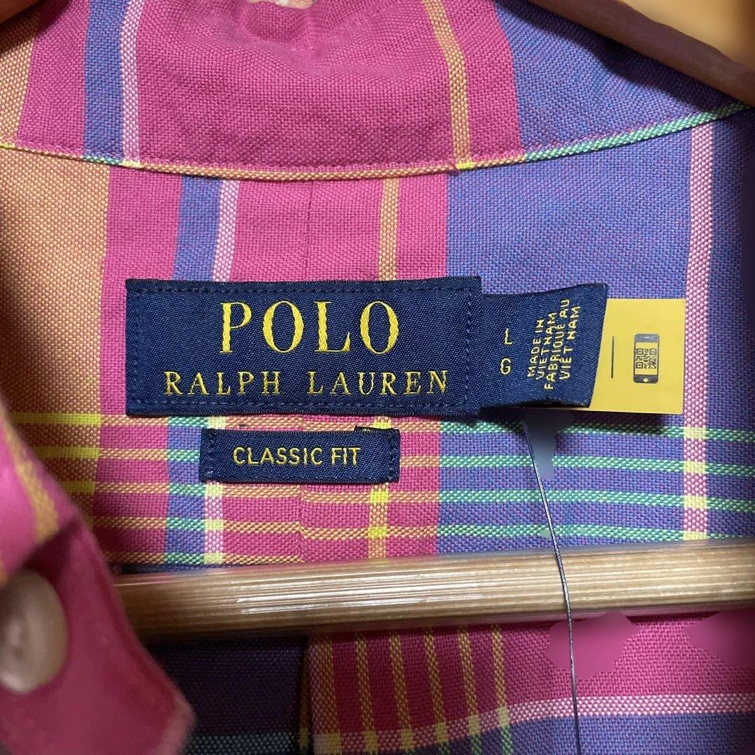 POLO RALPH LAUREN チェック柄シャツ Lサイズ