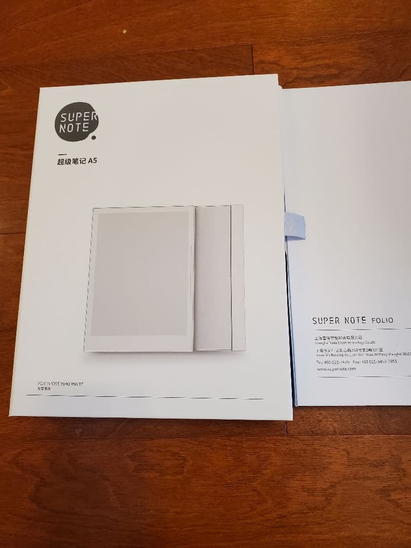 SUPER NOTE A5 Folio 本体と付属品