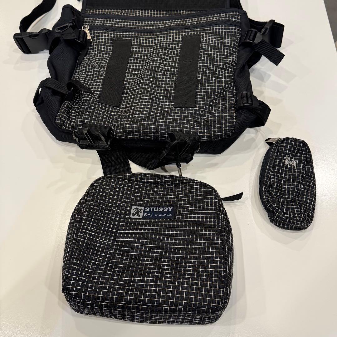 90's Stussy ショルダーバッグ(レコードバッグ)
