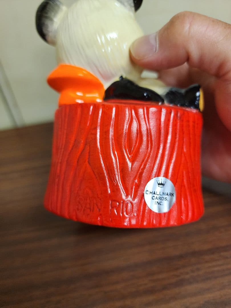 サンリオ　レトロパンダ　貯金箱　陶器製　ホールマーク