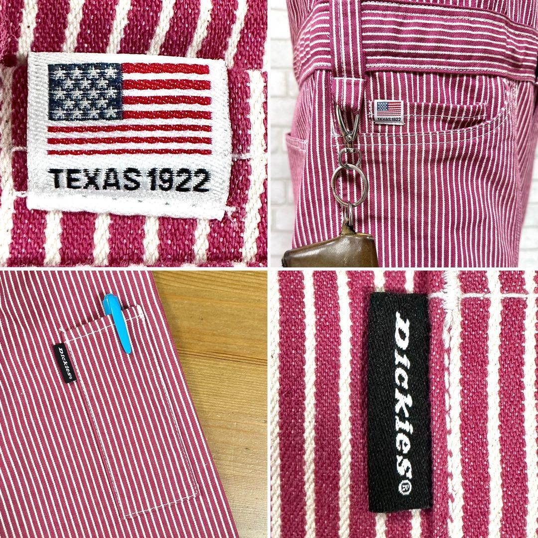 【未使用タグ付き】 Dickies ストレッチ ヒッコリーつなぎ オールインワン