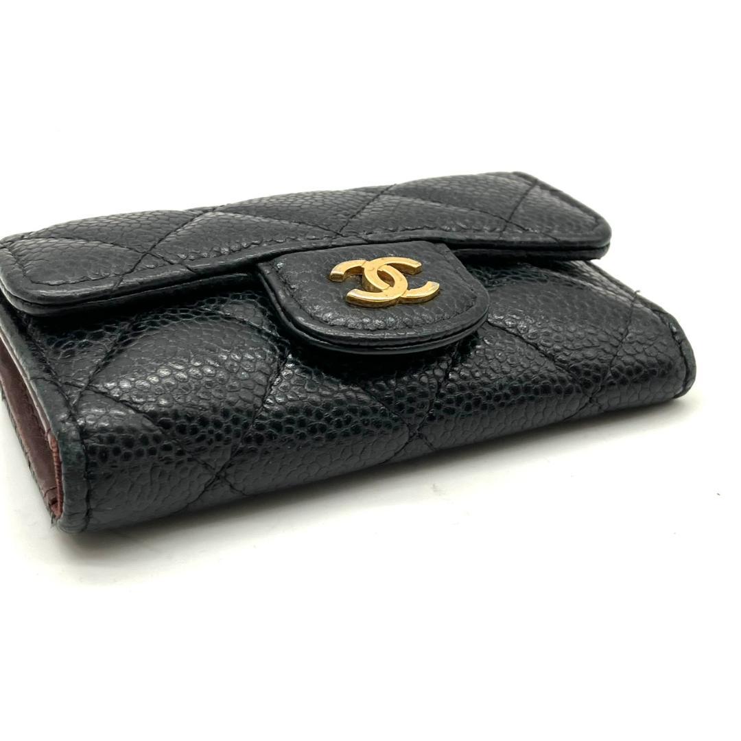 CHANEL ブラック キーケース キルティング