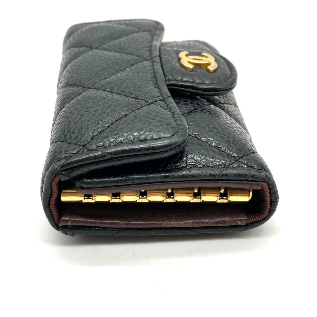 CHANEL ブラック キーケース キルティング