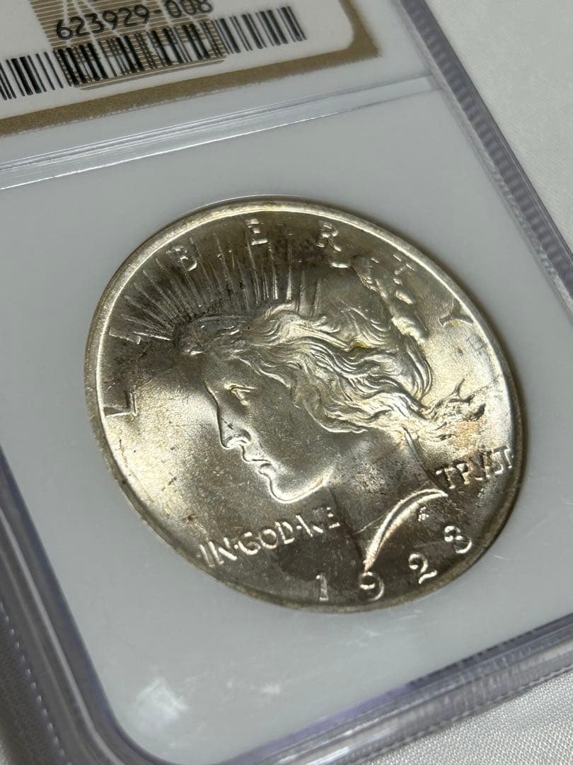 1923 アメリカ ピースダラー 銀貨 NGC MS64 アンティーク 古銭