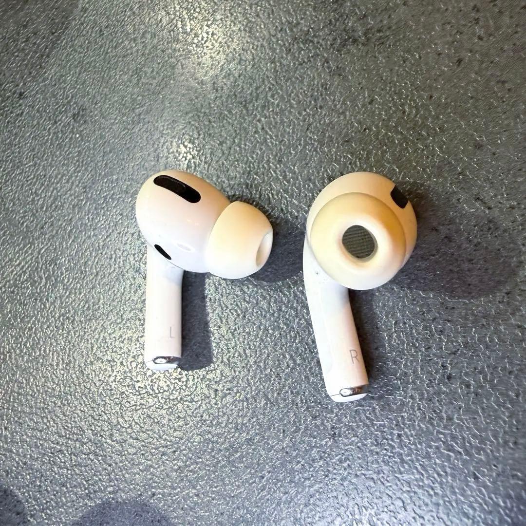 【付属品完備】AirPods Pro 第1世代 黒レザーケース付き