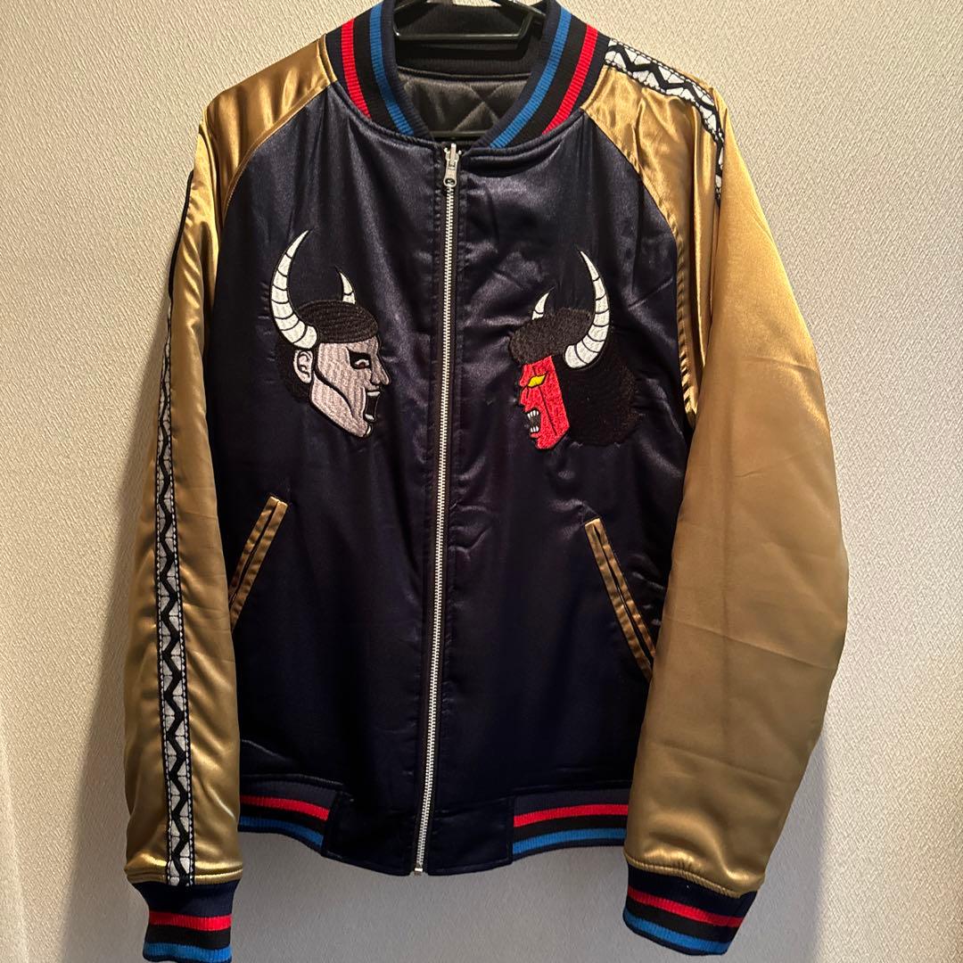 パンクドランカーズ キン肉マン スカジャン リバーシブルL 古着 美品