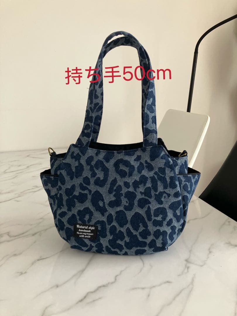 1002 LaLa☆　デニムリメイクバック　ハンドメイド　2点