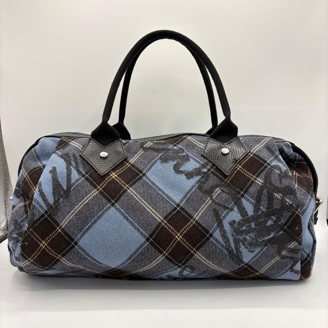 美品 2way イタリア製 ヴィヴィアン ブルコチオリーニ ミニボストン バッグ