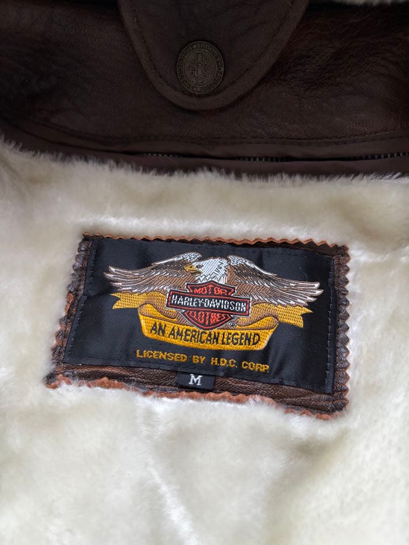 ハーレーダビッドソン　ボア着脱ライナー　レザージャケット　A−2 Mサイズ