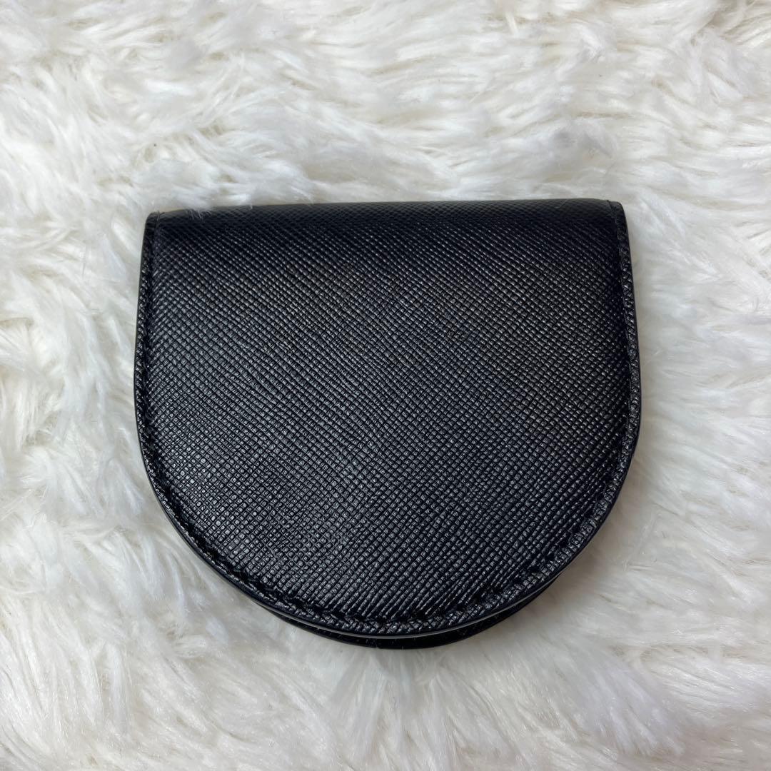 【極美品】PRADA プラダ サフィアーノ レザー 馬蹄型 ケース 小銭