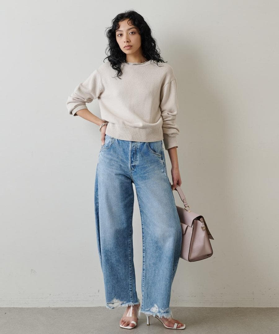 ウィムガゼット　ラインカーブデニム　DENIM　ブルー　36