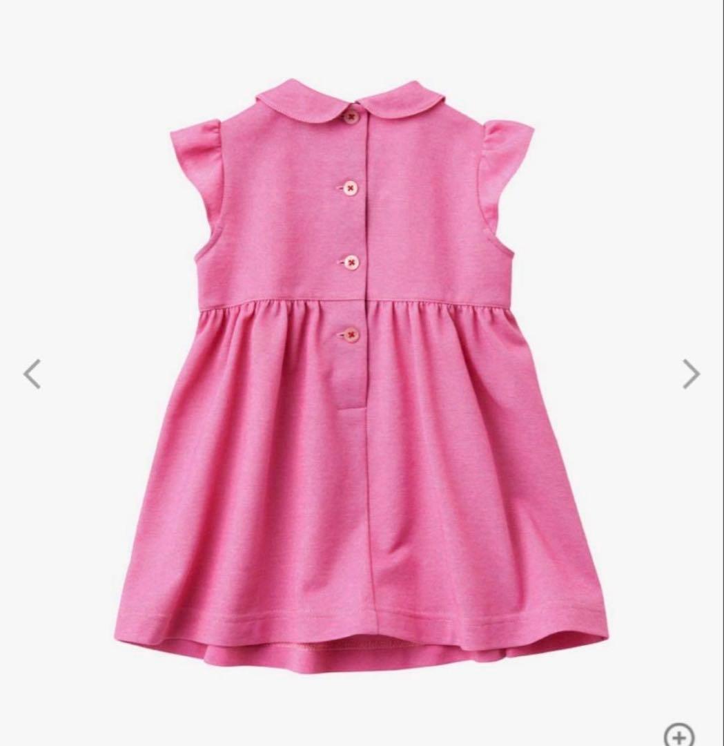 familiar ファミリア　さくらんぼ　チェリー　刺繍　半袖ワンピース　90