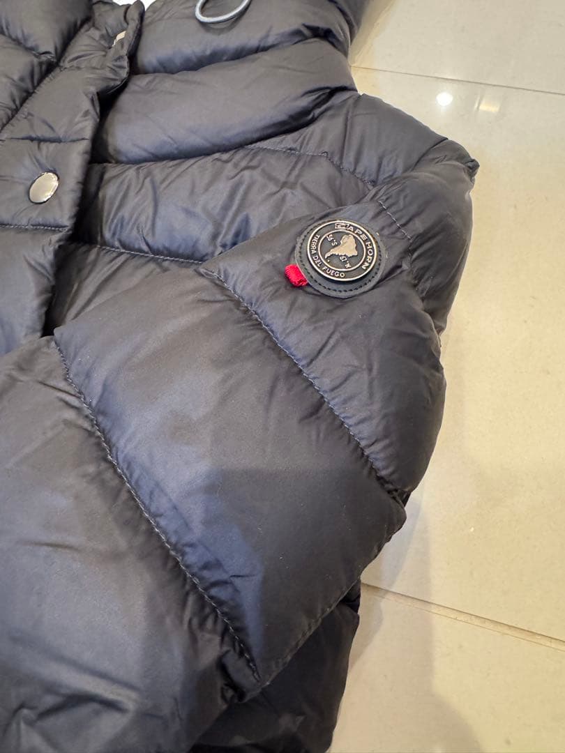 CAPEHORNダウンジャケット⭐︎使いやすい形⭐︎44 黒 フード付き