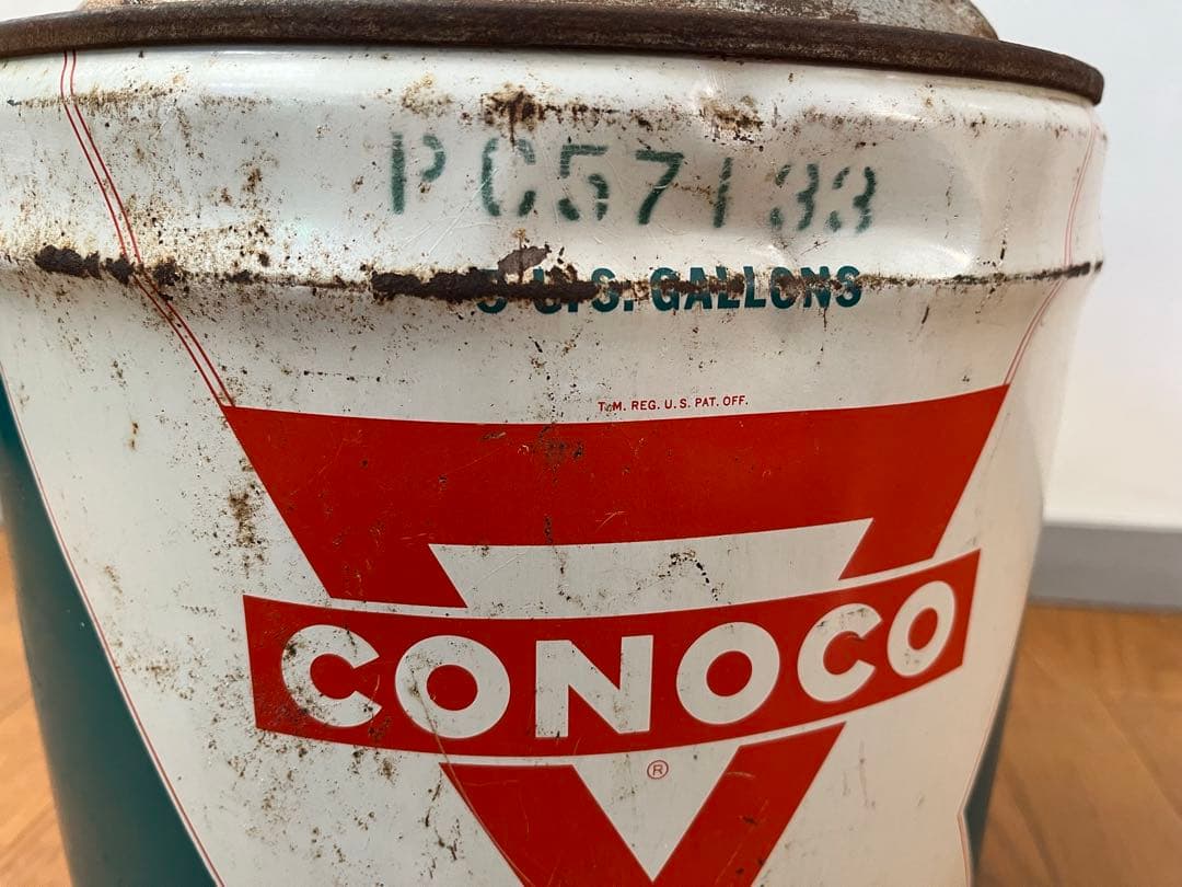 USA ヴィンテージ　CONOCO オイル缶　ガロン缶1950's 60's