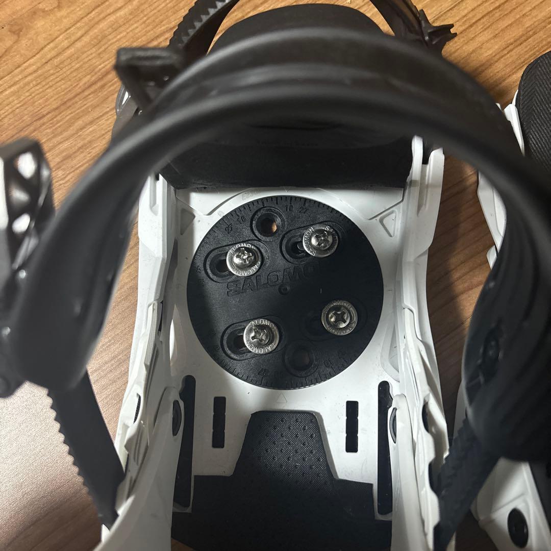Salomon スノーボードビンディング ホワイト 破損あり