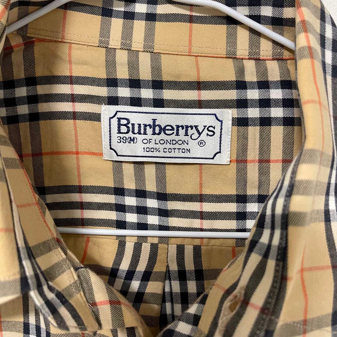 美品　Burberry チェック柄 長袖シャツ