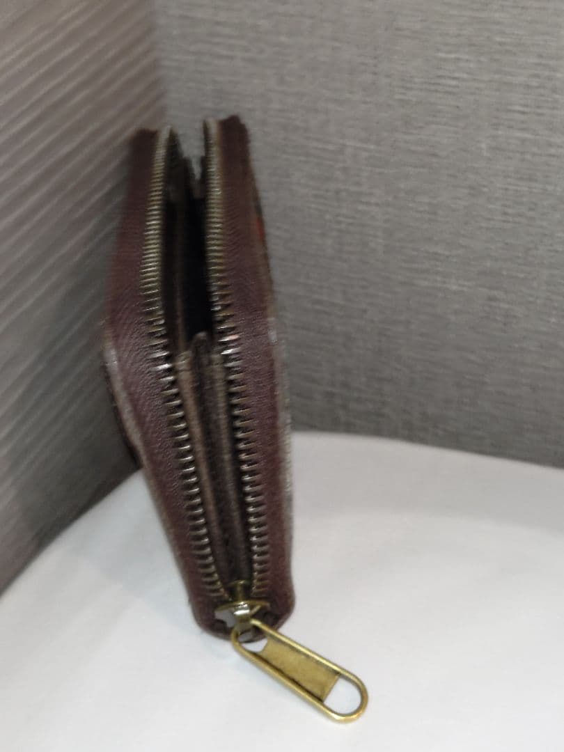 GUCCI グッチ ストライプ キャンバス ケース ベージュ×ブラウン