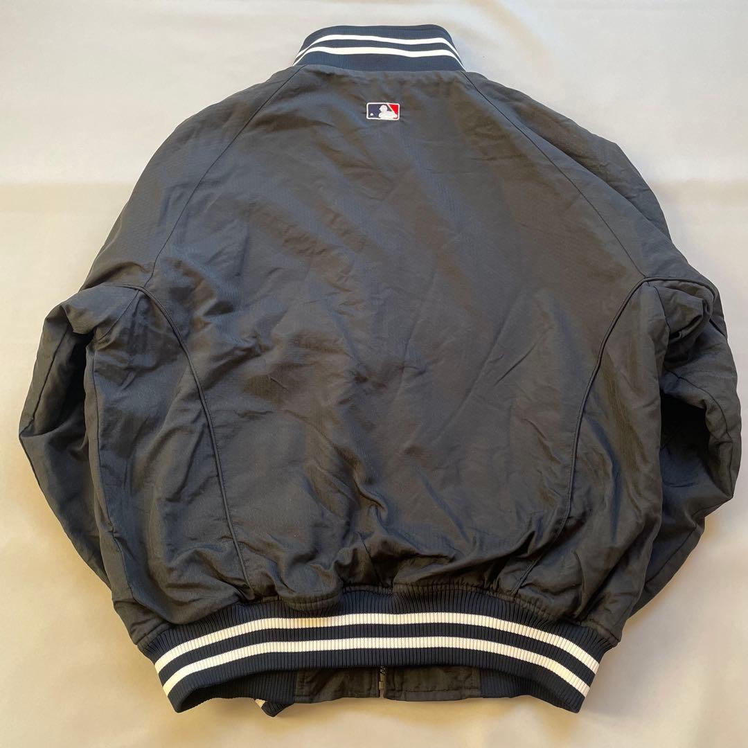 【美品】MLB ヤンキース 90s 総刺繍 スタジャン　ネイビー