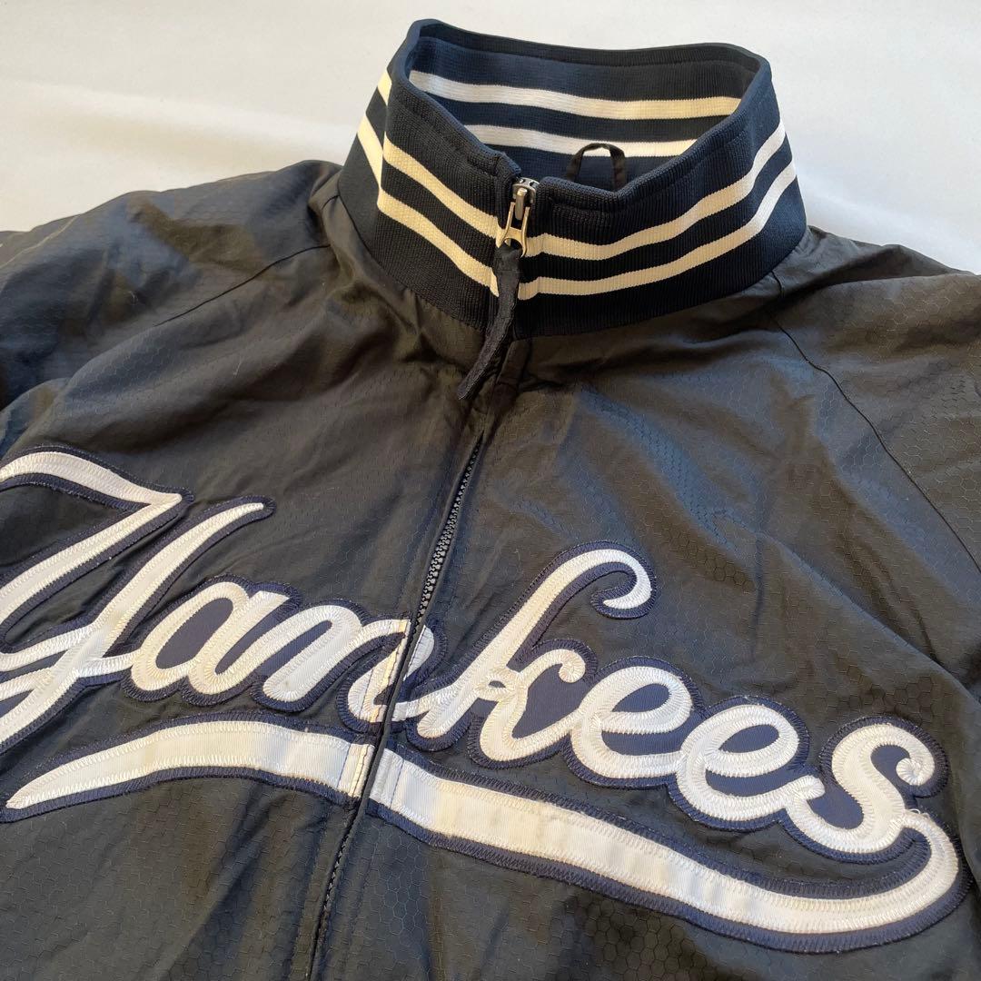 【美品】MLB ヤンキース 90s 総刺繍 スタジャン　ネイビー