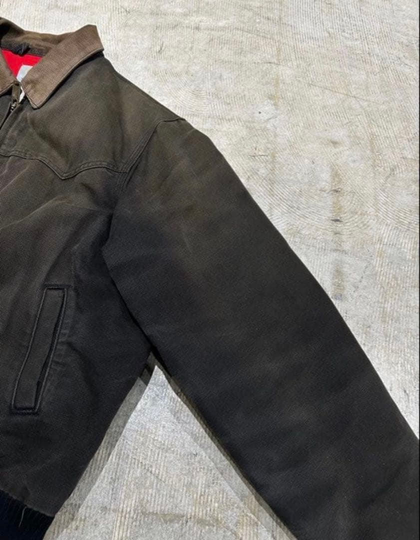 Carhartt USA製 サンタフェジャケット ブラック フェード XL