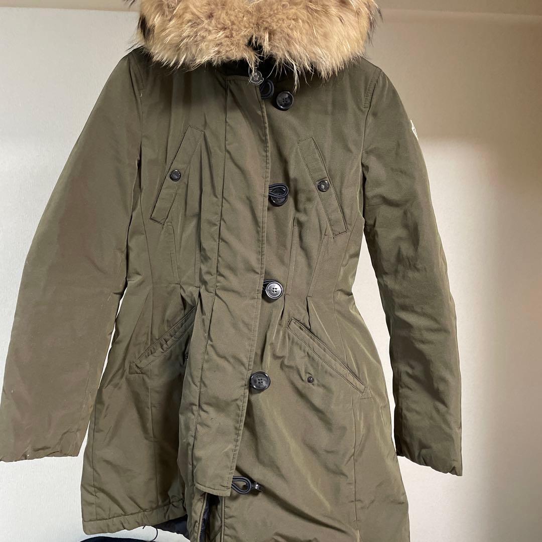 MONCLER モンクレール　ファー付きダウンコート　モッズコート
