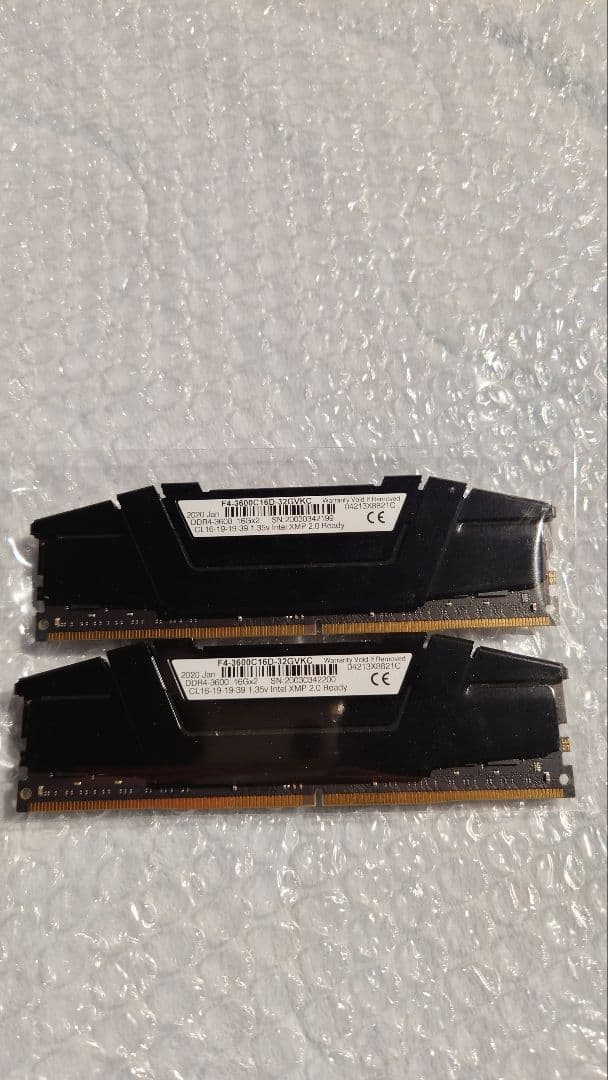 G.Skill Ripjaws V DDR4 3600 32GB メモリー