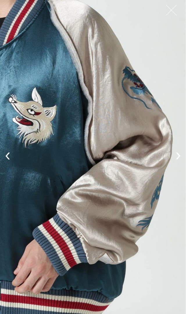 【極レア】 el conductorH コンダクター 別注九尾スカジャン ブルー