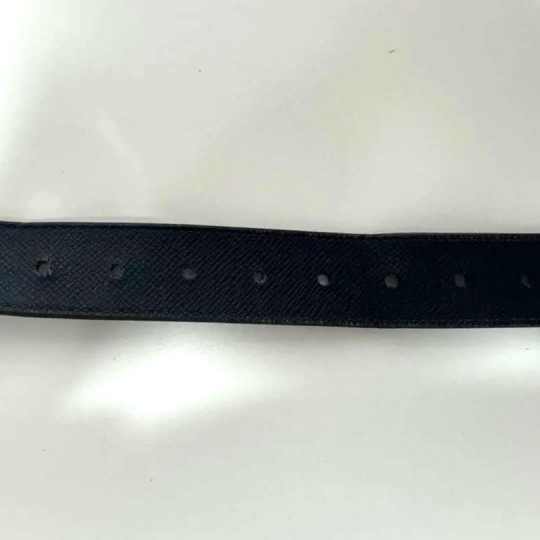 Louis Vuitton ネイビー レザーベルト