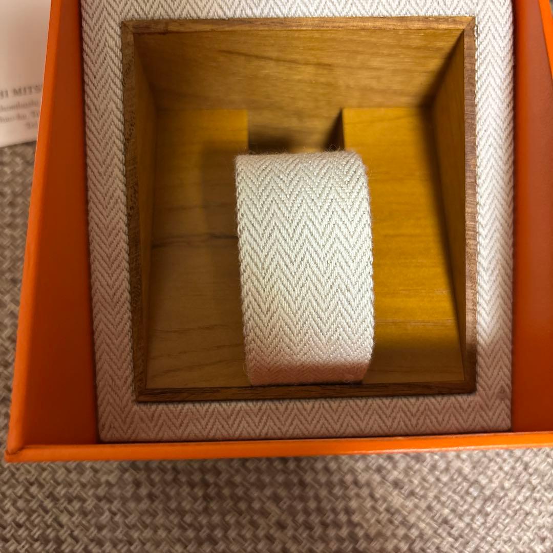 みみHERMES ベージュ レザー 時計