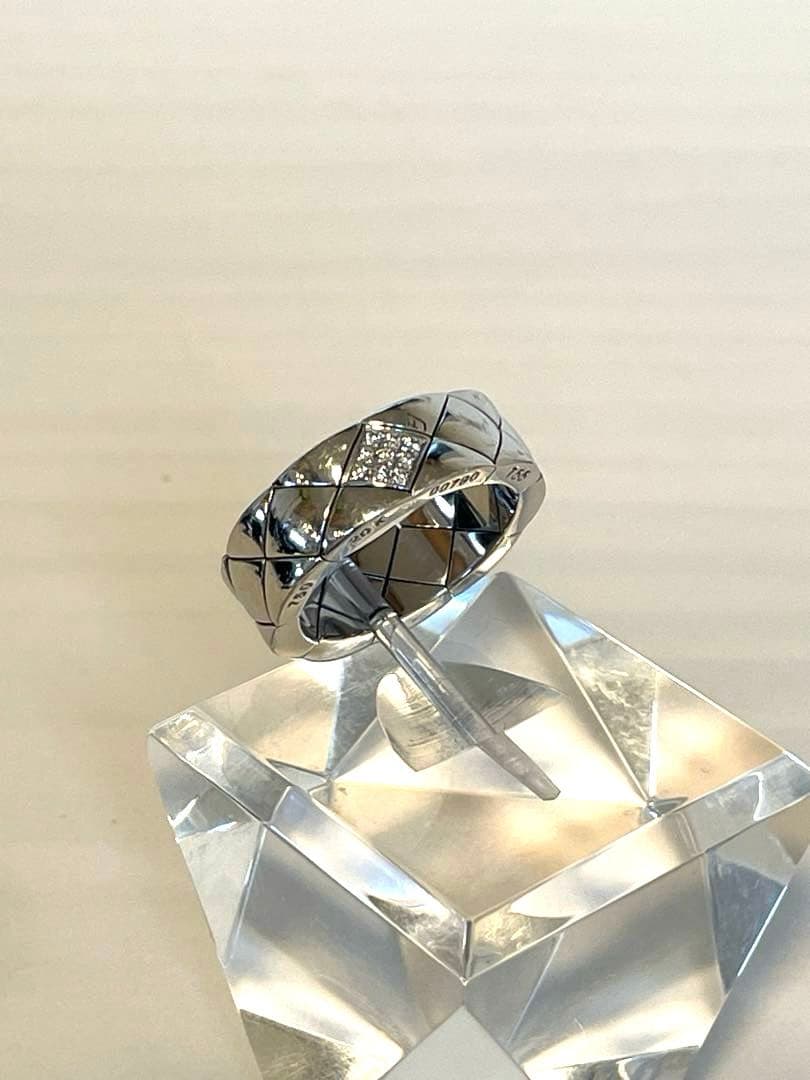 希少15号 CHANEL K18WG ダイヤ マトラッセリング