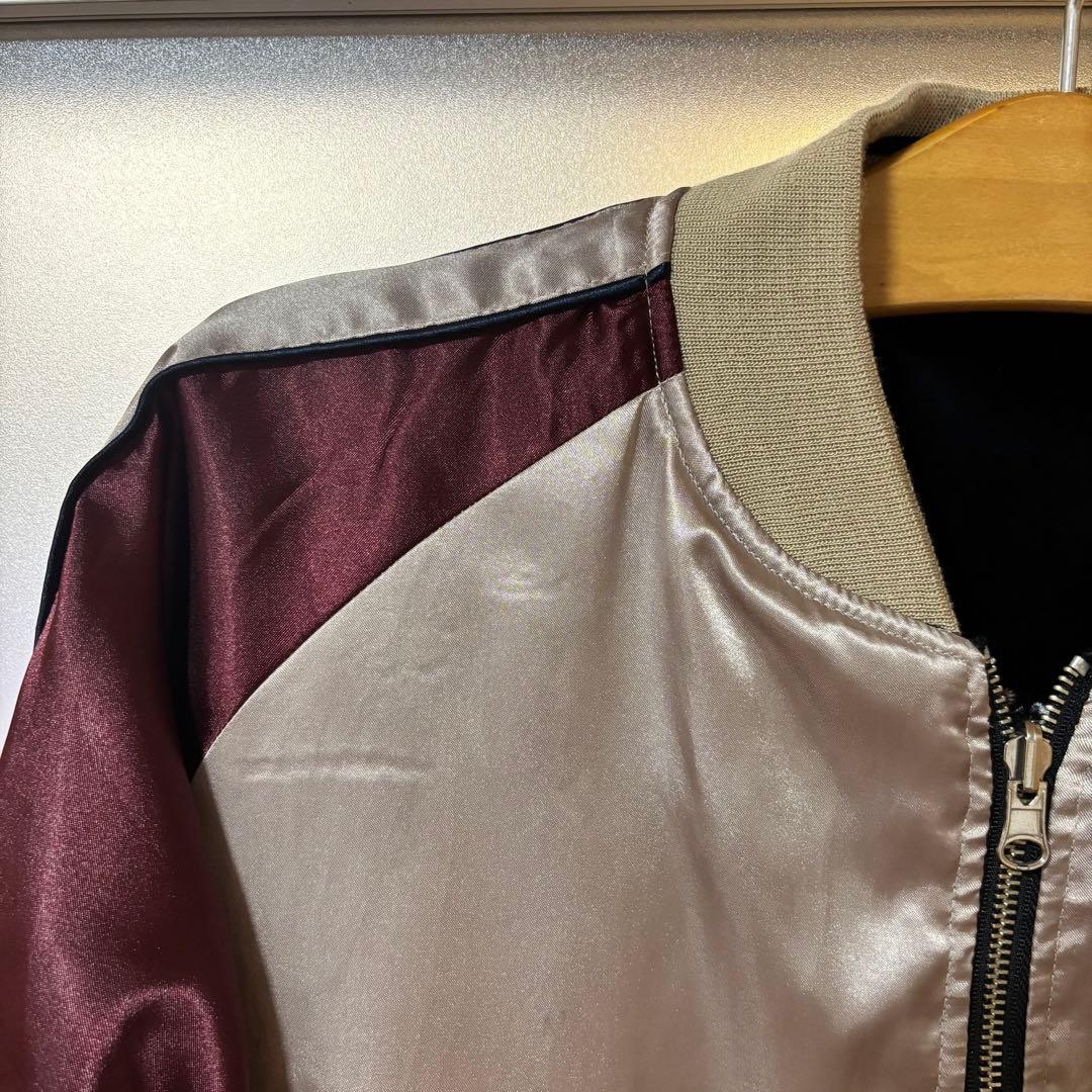 ✨希少✨tk.TAKEO KIKUCHIスカジャン ネイビー 刺繍ヴィンテージ