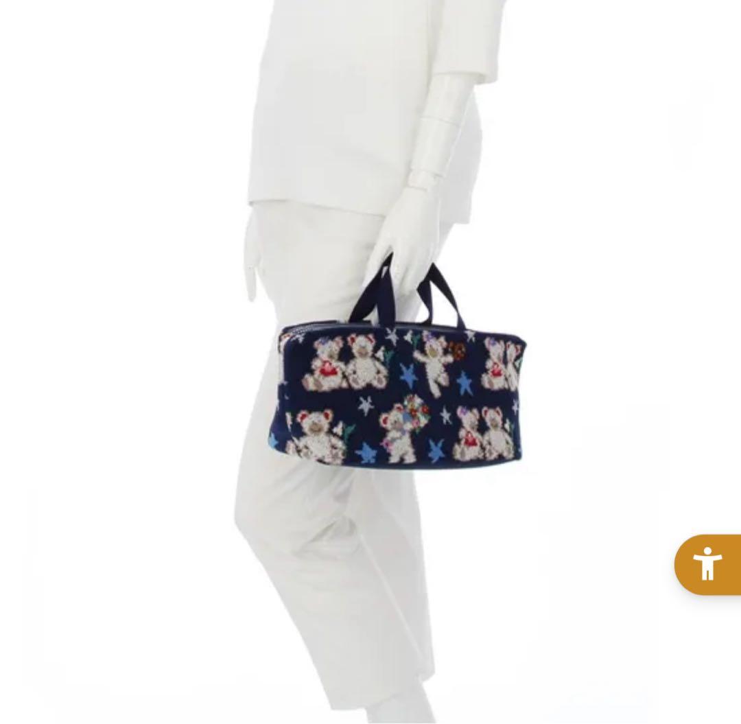 【FEILER フェイラー】リーベ＆リリア ベビーカーポーチ ネイビー