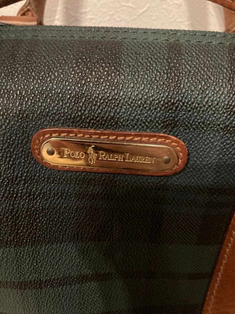 POLO RALPH LAUREN ミニボストンバッグ チェック柄
