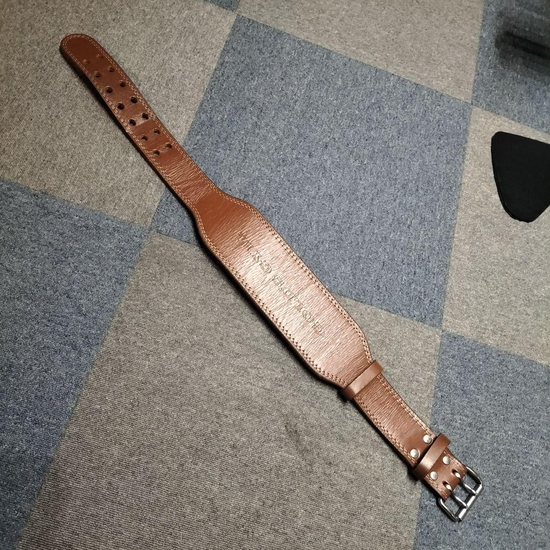 GOLD'S GYM トレーニングパワーベルト ブラウン