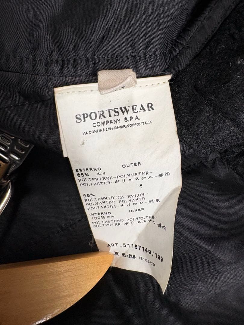 09aw/ストーンアイランド/ミリタリーモッズコート/黒/M