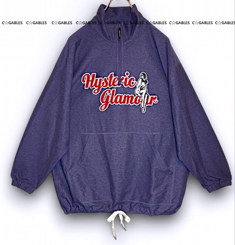 ヒステリックグラマー　オーバーサイズ　ハーフジッププルオーバー　完売品