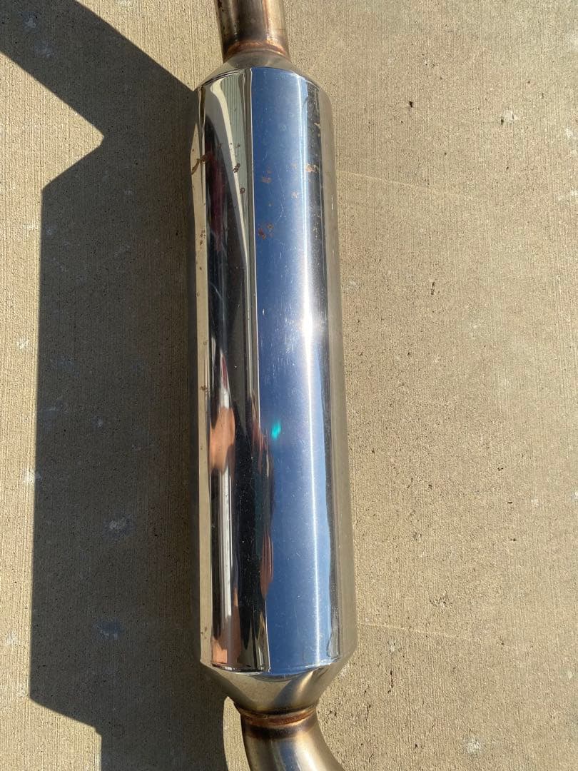 シビック　EF系　フジツボ　車検対応　ステンレス製ポリッシュマフラー