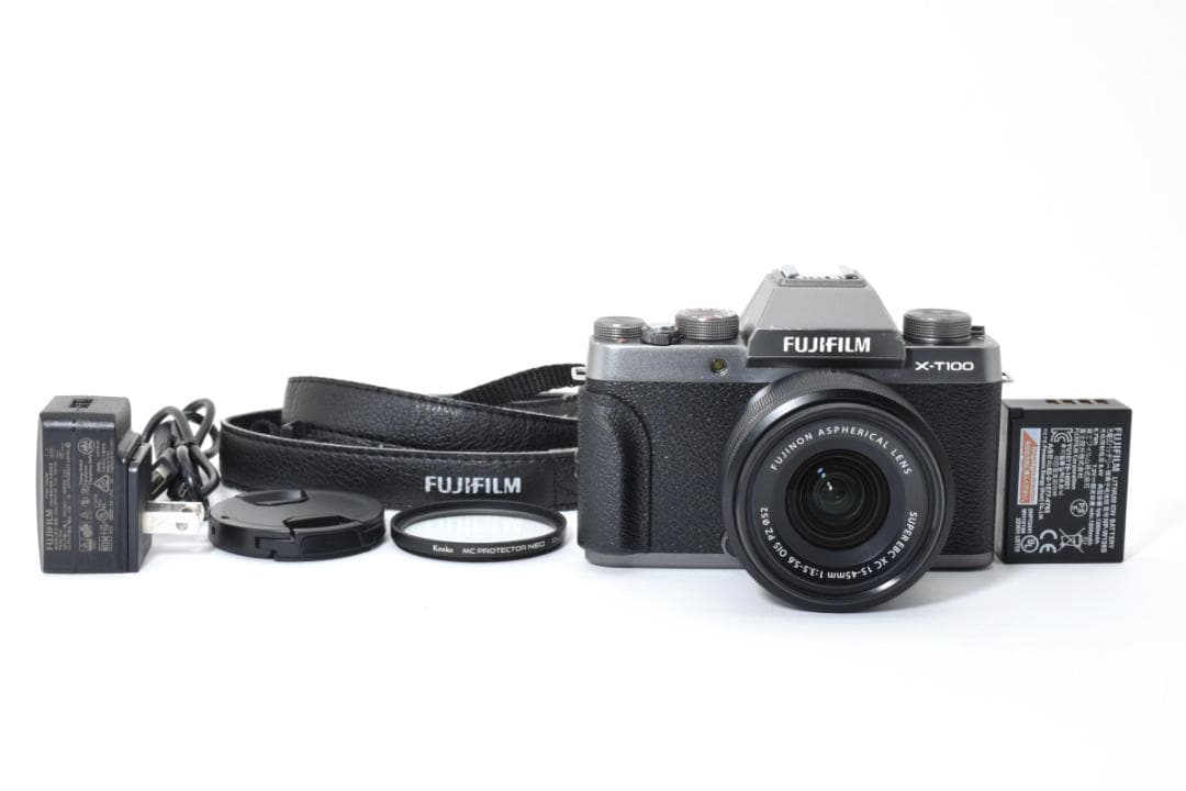 【美品】FUJIFILM X-T100 レンズキット ミラーレス一眼 Wi-Fi