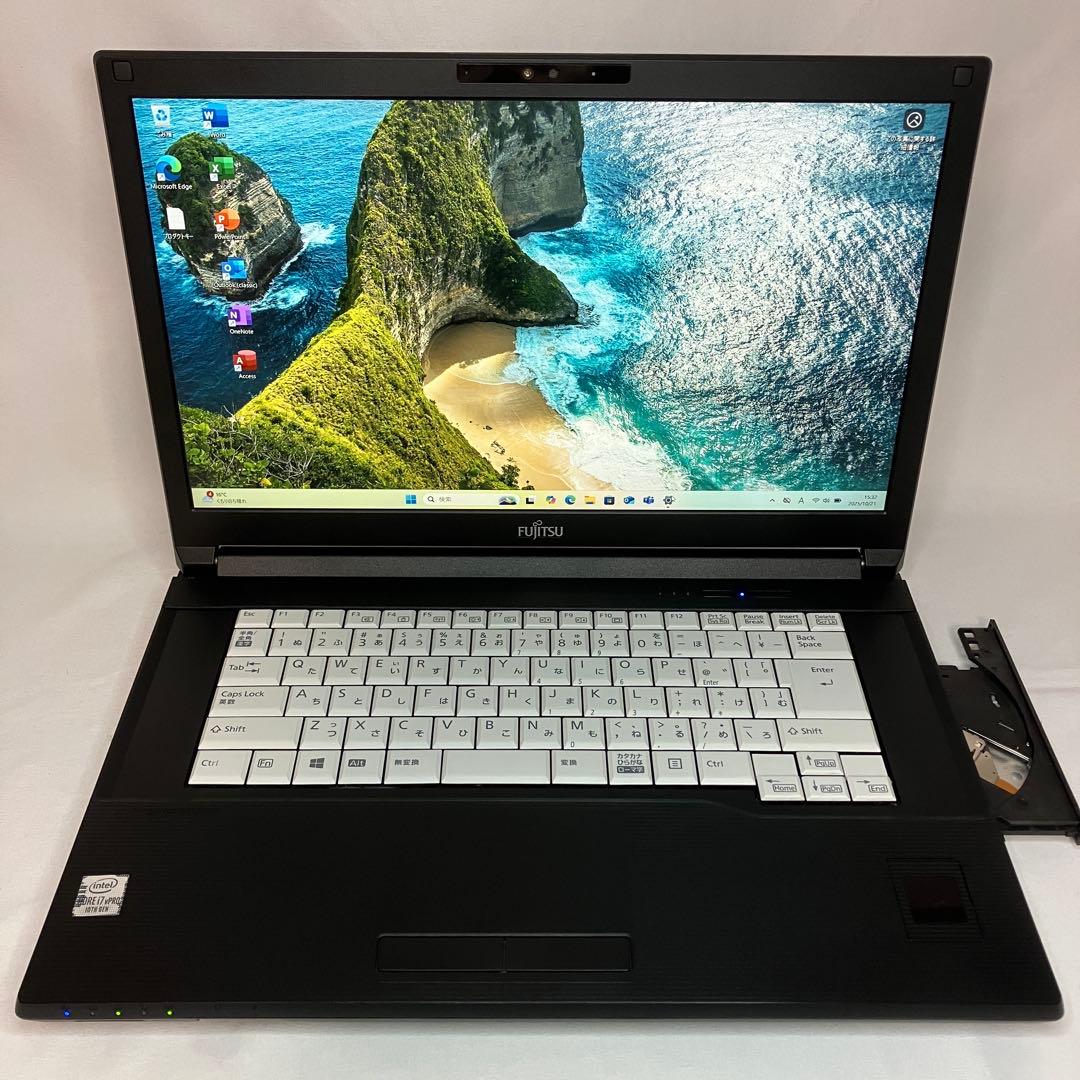 美品 LIFEBOOK A7510 10世代 i7 16GB 256GB DVD