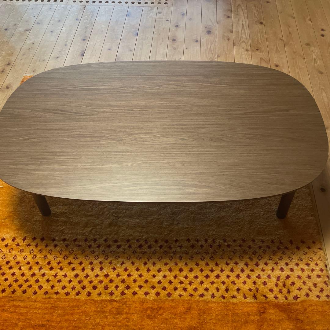 無印良品 こたつにもなるローテーブル　大 ダークブラウン