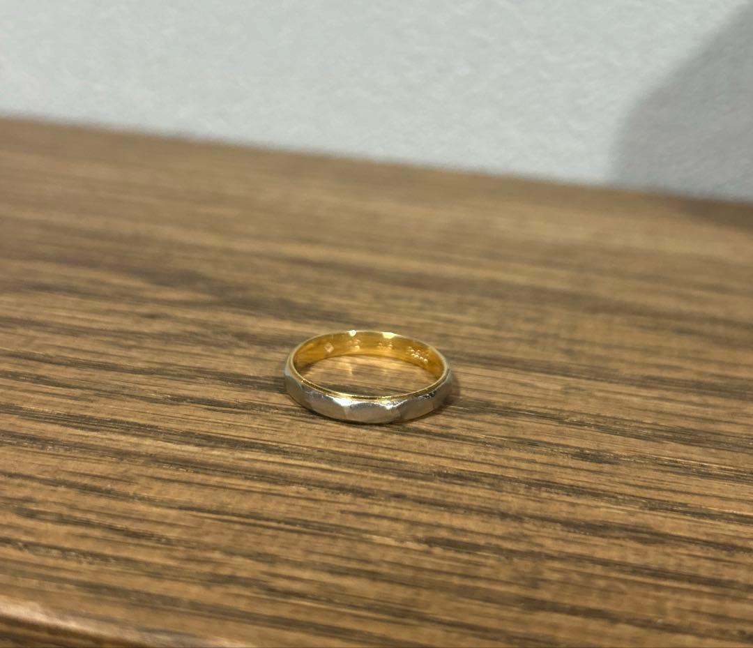 S*.様 K18 PT900 リング 3g