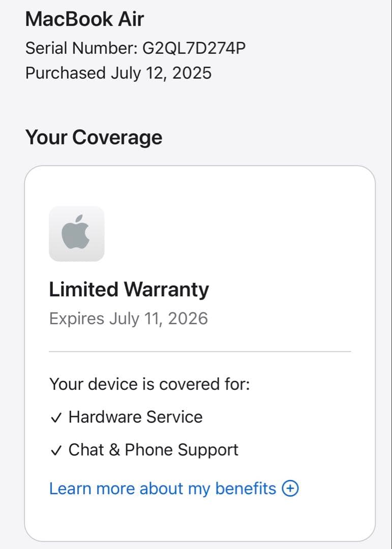 MacBook Air 15インチ M4 16GB 512GB スターライト