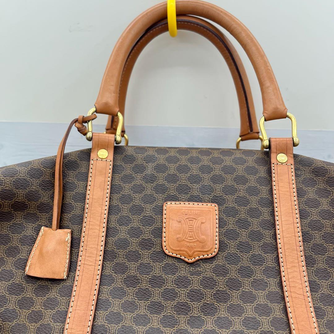 [鑑定済] CELINE セリーヌ ヴィンテージ マカダム ボストンバッグ