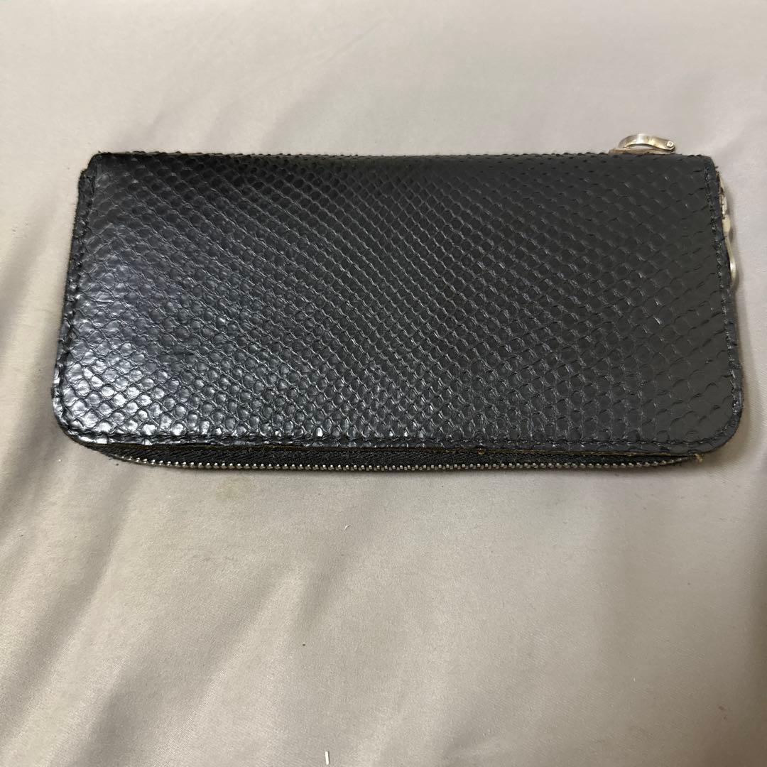 ISAMU KATAYAMA BACKLASH ブラック パイソン長財布