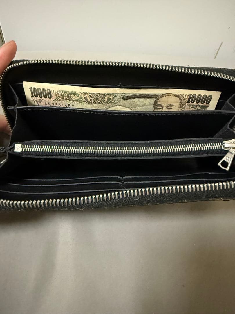 ISAMU KATAYAMA BACKLASH ブラック パイソン長財布