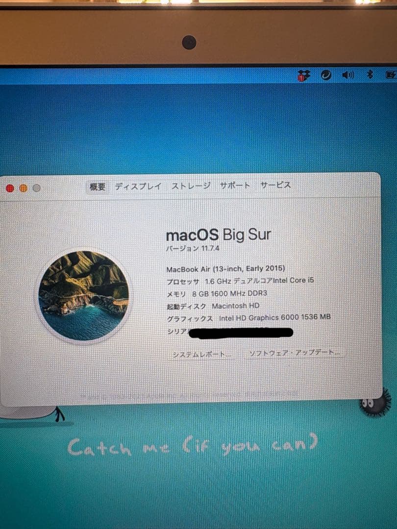 【完全初期化済】Apple MacBook Air シルバー　13インチ