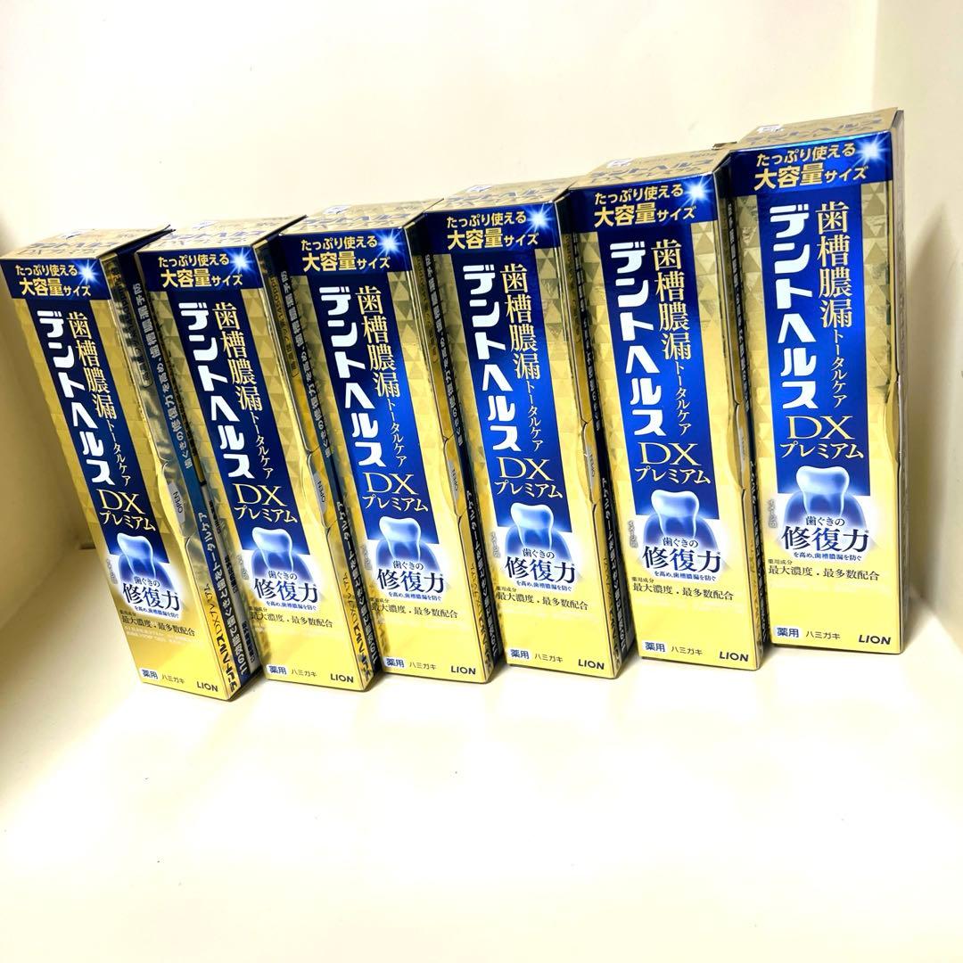 LION デントヘルス DX プレミアム 120g×6本セット 薬用歯磨き粉