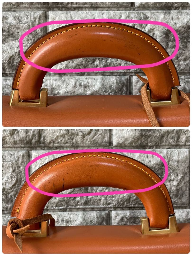 【美品】キタムラ　鍵付き　レザー　ビジネスバッグ　A4収納可能