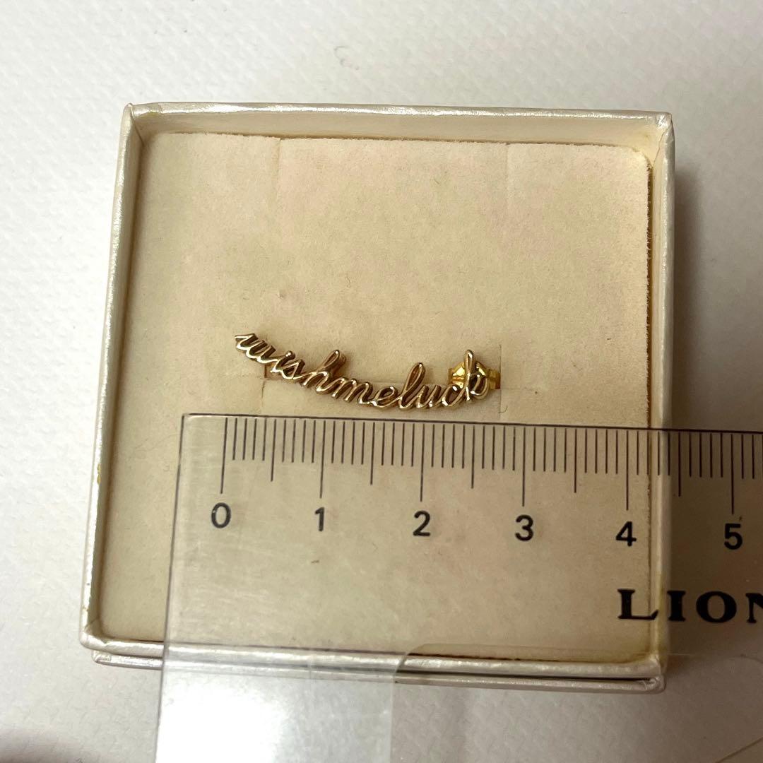 ete×一ツ山佳子コラボtatooピアス 【wish me luck】 K18