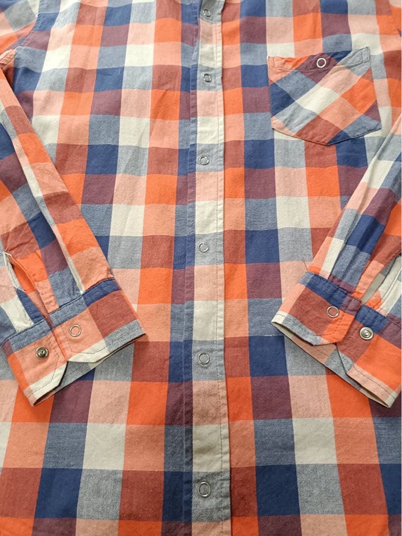 【L】90s GOODENOUGH 背フルロゴ_スナップボタン_コットン100%